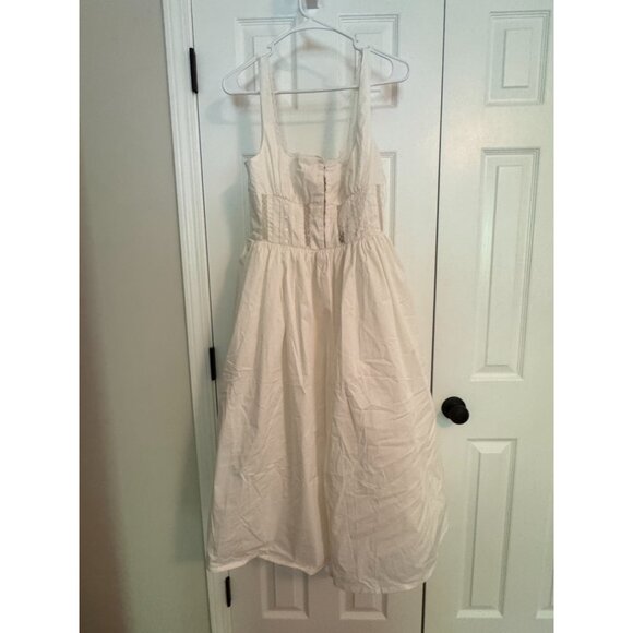 House of CB Perle white lace trim midi dress - Size M - Picture 9 of 11
